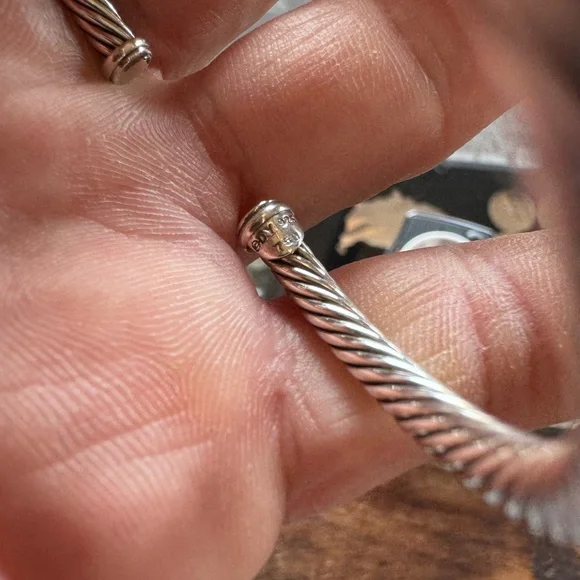 David Yurman Bracelet 18k and Sterling - Picture 2 of 9